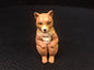 Retired Japan crouching Panda Shiba Inu Dog Macaque Monkey Cat &amp; Fennec Fox animal PVC Mini Figure Figurine Model