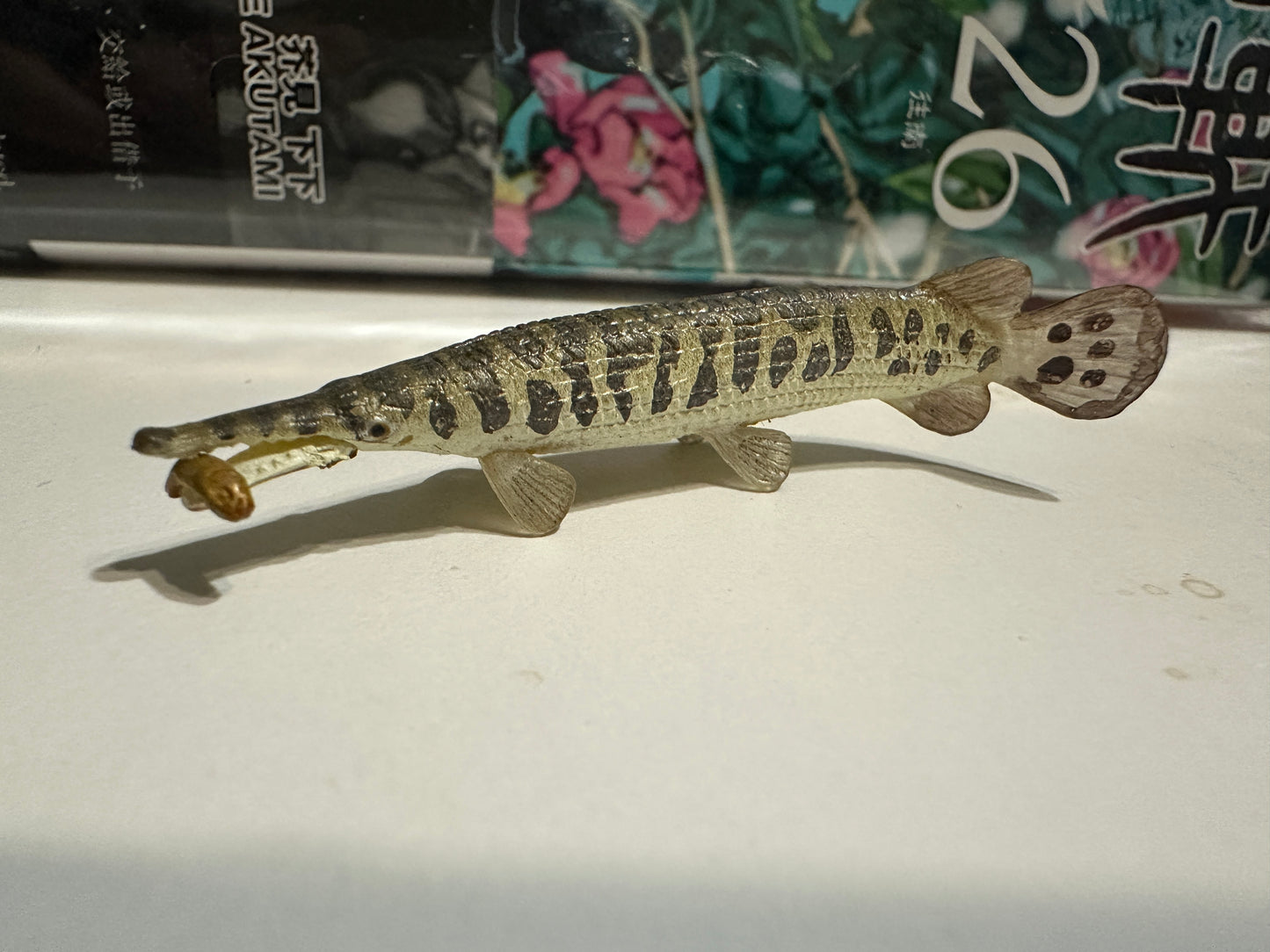 Japan KORO Aquarium exclusive Longnose gar fish PVC mini figure figurine Model (no base)