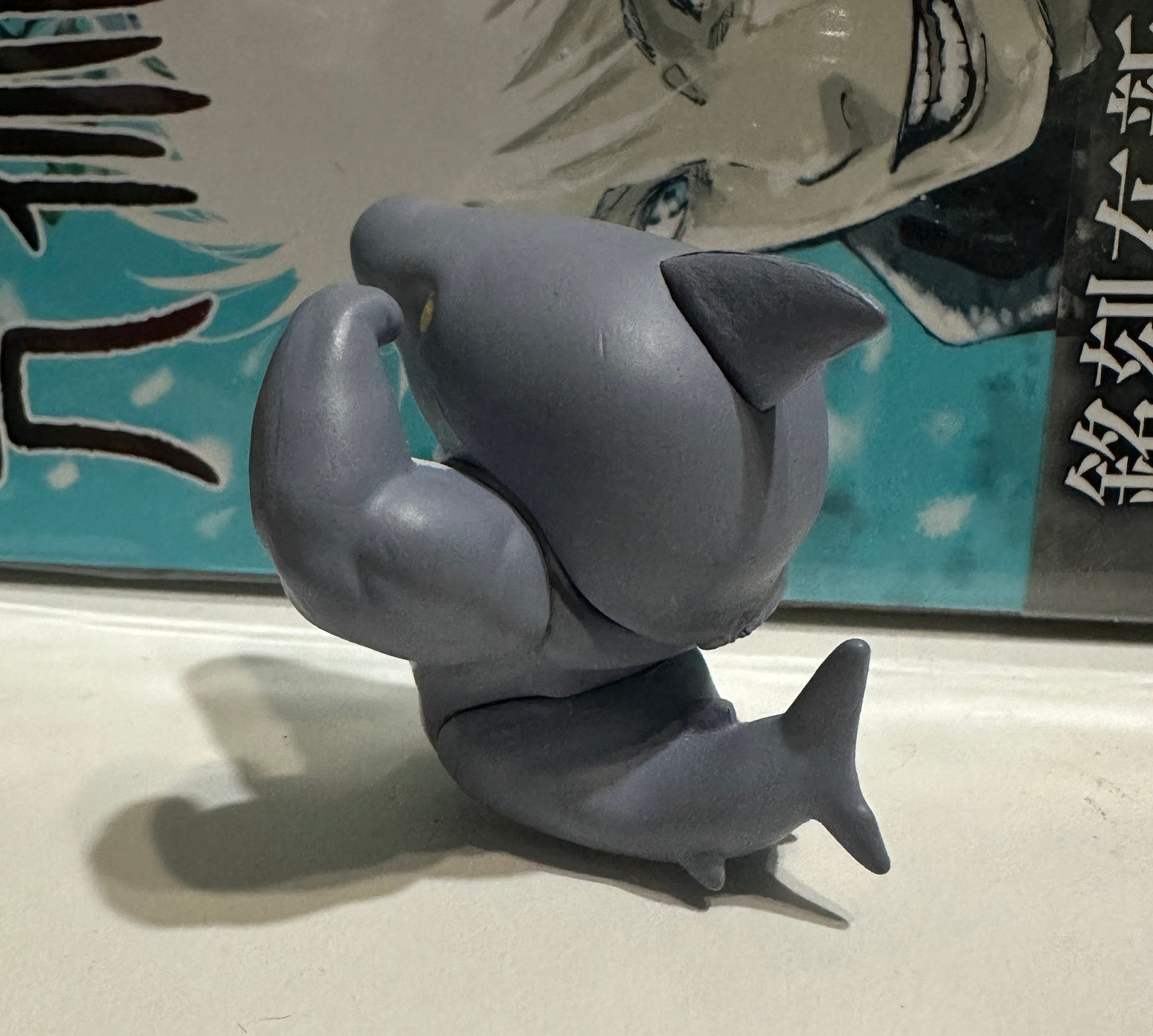 Japan Hulk Muscle Great White Shark PVC mini figure figurine Model