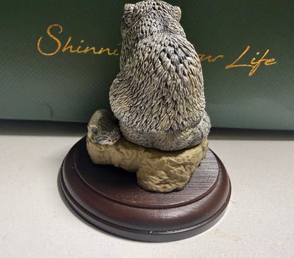 JAPAN Pallas’s Cat Manul with calf PVC mini Model Figure Figurine Gashapon with base