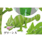 Japan Veiled chameleon Lizard PVC mini action figure figurine Model with joints B