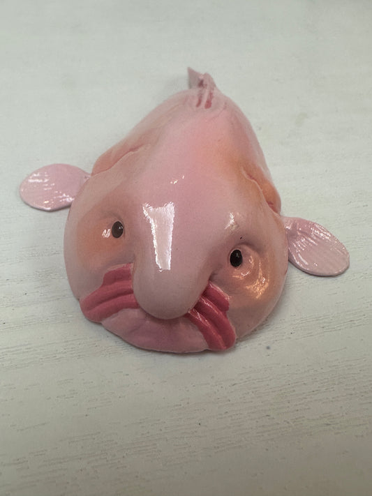 Japan smooth-head blobfish Fish PVC mini figure figurine Model with joints