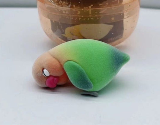 Japan Sleeping Love Bird Parrot PVC mini figure figurine Model A