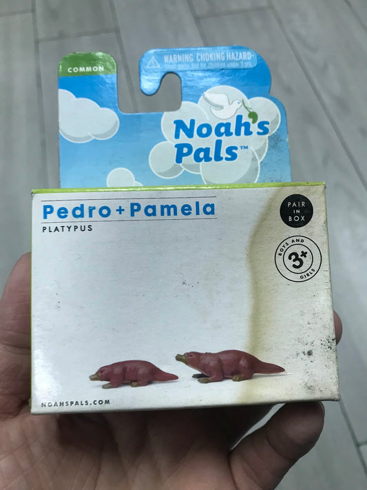 NOAH'S PALS Pedro+Pamela PLATYPUS Animal PVC figurine figure Model pair in box