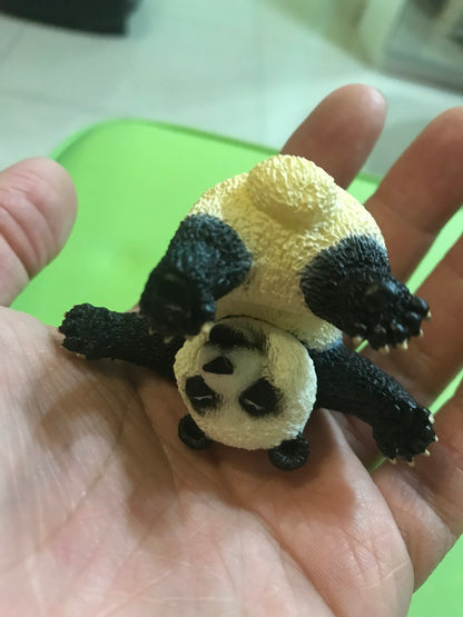 Animal Life Asakuma Toshio roll one's eyes Animal Giant Panda PVC Mini Figurine Figure Model
