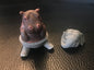 Japan Hippo act as Elephant animal PVC mini Model Figure Figurine