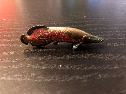 Japan Arapaima Pirarucu Fish ancient fish animal PVC mini Figure Model Figurine