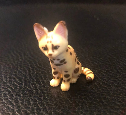 Japan SERVAL Cat animal PVC mini figure figurine model