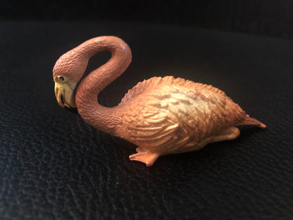 Flamingo Bird Resting 7cm animal PVC Figure model Figurine