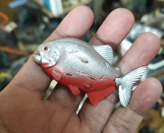 Japan Red-bellied piranha fish PVC mini Figurine action Figure Model B