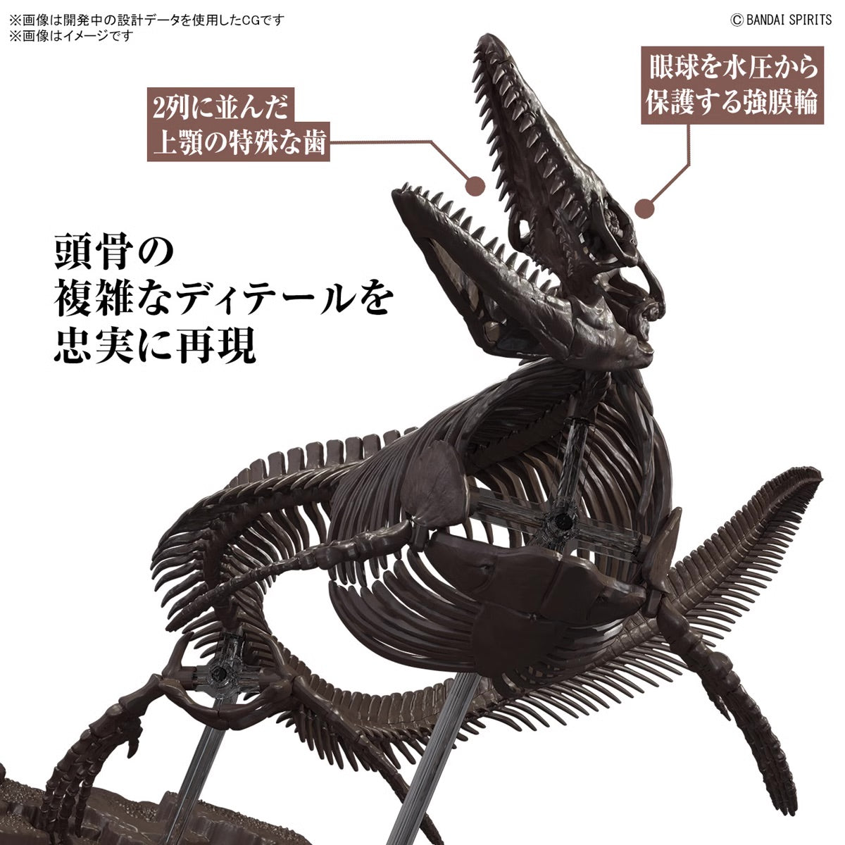 Japan 1/32 Imaginary Skeleton Dinosaur  Mosasaurus Model Kit