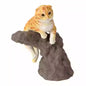 Japan Yellow Cat PVC mini figurine figure model ring with stand