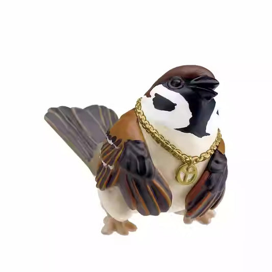 Japan Holiday Yankees Sparrow Bird PVC mini figure model figurine A