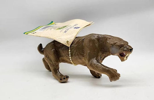 Retired Safari Smilodon saber-toothed cat PVC Replica Model Figure 1988