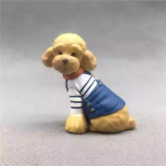 Only Wan Capsule Dog Poodle PVC Mini Figure Figurine Model A