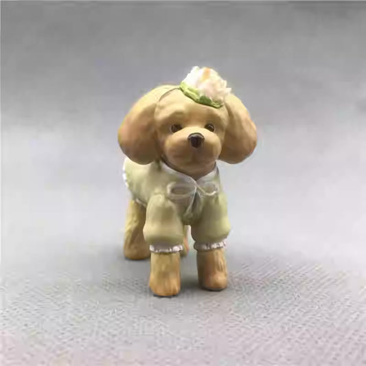 Only Wan Capsule Dog Poodle PVC Mini Figure Figurine Model B