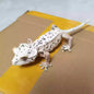 Japan Crested gecko (Dalmatian) lizard PVC Action Figure model with 26 joints