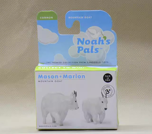 NOAH'S PALS Mountain Goat Animal PVC figurine figure Model pair in box