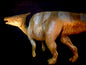 Japan UHA Kazunari Araki Saurolophus Dinosaur PVC mini figure figurine Model with base RARE