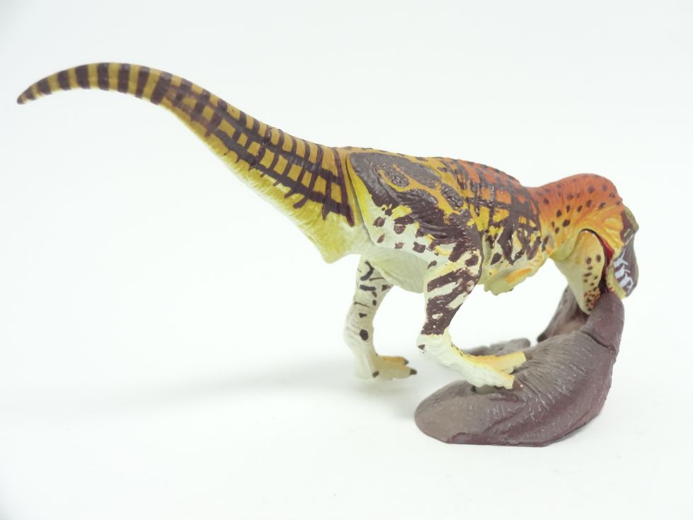 Retired Kaiyodo Choco Egg DINOTALES Tarbosaurus hunting Dinosaur PVC mini figure model RARE