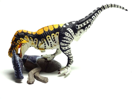 Retired Kaiyodo Choco Egg DINOTALES Tarbosaurus hunting Dinosaur PVC mini figure model SP Ver.