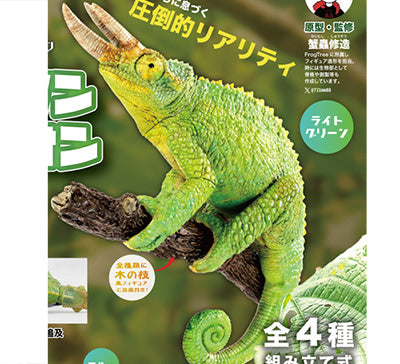 Japan Reptile Jackson Chameleon lizard PVC mini figure model figurine A