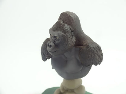 Higashiyama Zoo and Botanical Gardens Exclusive Gorilla Bust Ape animal PVC mini Figure Model Figurine Capsule