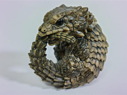 Japan Armadillo Girdled Lizard PVC hollowed figure model toy