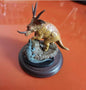 Japan Styracosaurus Dinosaur with crocodile PVC figurine figure model with base