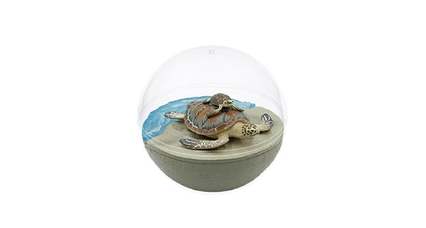 Sea Life Green Sea Turtle PVC Spherical Figurine Figure Model