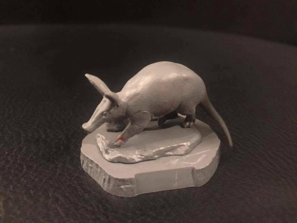 Kaiyodo Higashiyama zoo Capsule Zoo Aardvark Animal prototype model kit figure