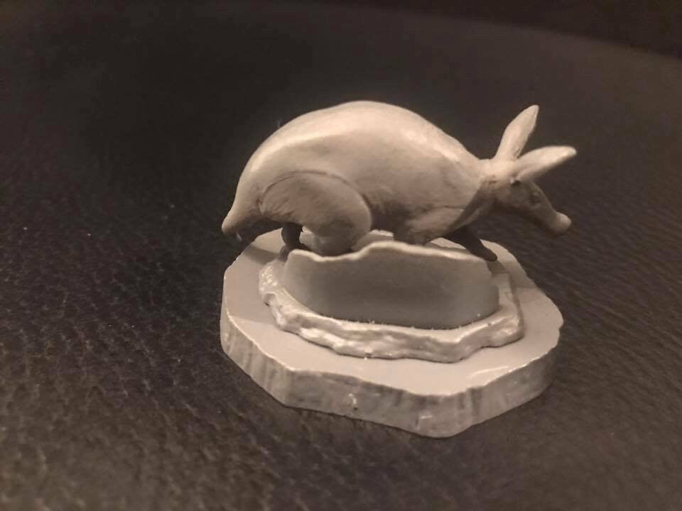 Kaiyodo Higashiyama zoo Capsule Zoo Aardvark Animal prototype model kit figure