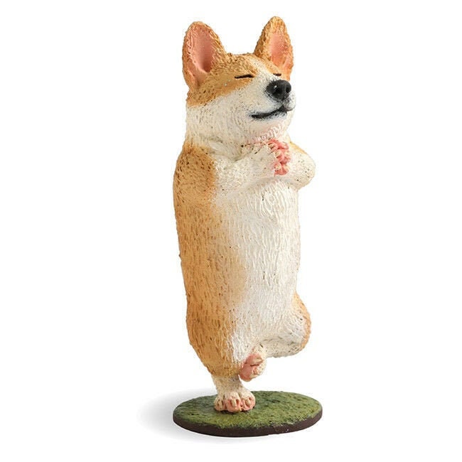 Animal Life Asakuma Toshio Yoga Master Corgi Dog PVC Figurine Figure