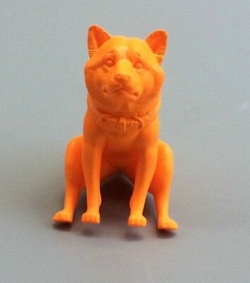 Squatting Dog Shiba inu Akita Inu Dog PVC Figure Figurine Model Orange