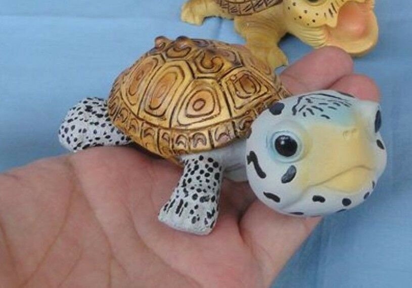 Super Q Diamondback terrapin turtle Tortoise Resin Model Figurine Figure 11cm