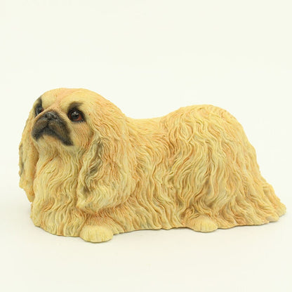 Solid Polyresin resin Pekingese Dog Figure Figurine