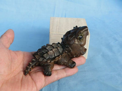 Super Q Alligator Snapping Turtle Tortoise Resin Model Figurine Figure 11cm