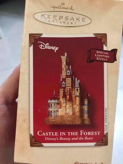 Disney Beauty and the Beast Castle in the Forest Hallmark Ornament