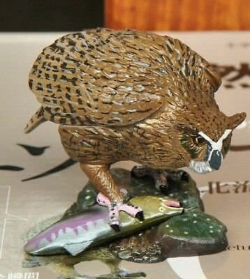 Kaiyodo Natural Monuments of Japan Blakiston's fish owl bird mini figure model