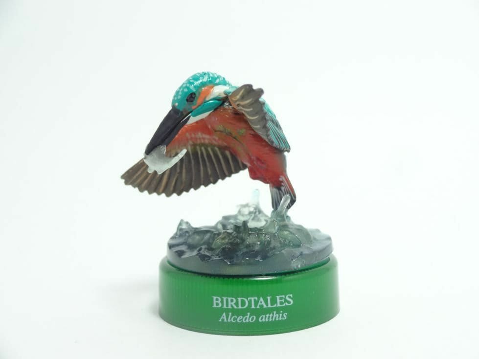 Retired Kaiyodo Birdtales Common kingfisher bird pvc mini figure figurine