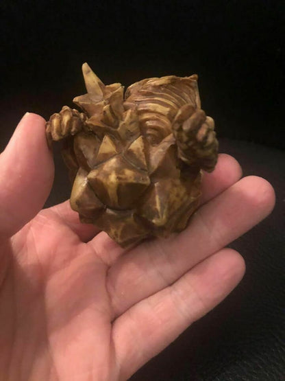 Round Round Alligator Snapping Turtle Resin Model Figurine Figure 8cm