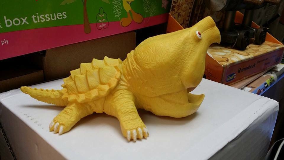 Albino Alligator Snapping Turtle Tortoise Resin Model Figurine 12cm