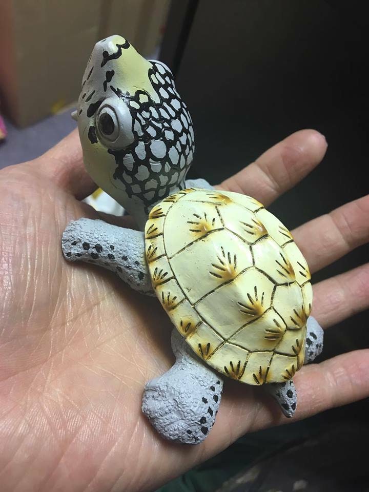 Super Q Mexican musk turtle Tortoise Resin Model Figurine Figure