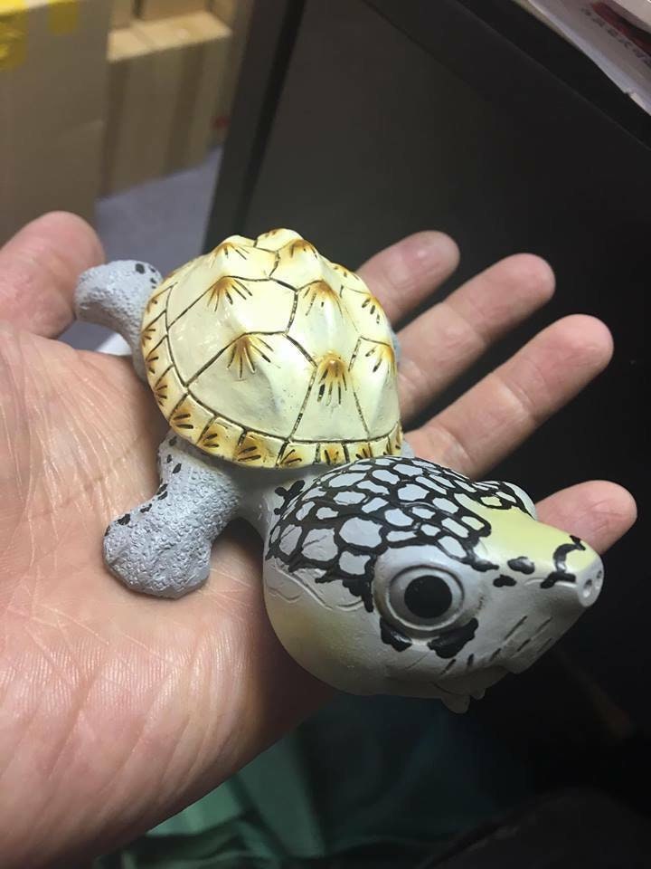 Super Q Mexican musk turtle Tortoise Resin Model Figurine Figure