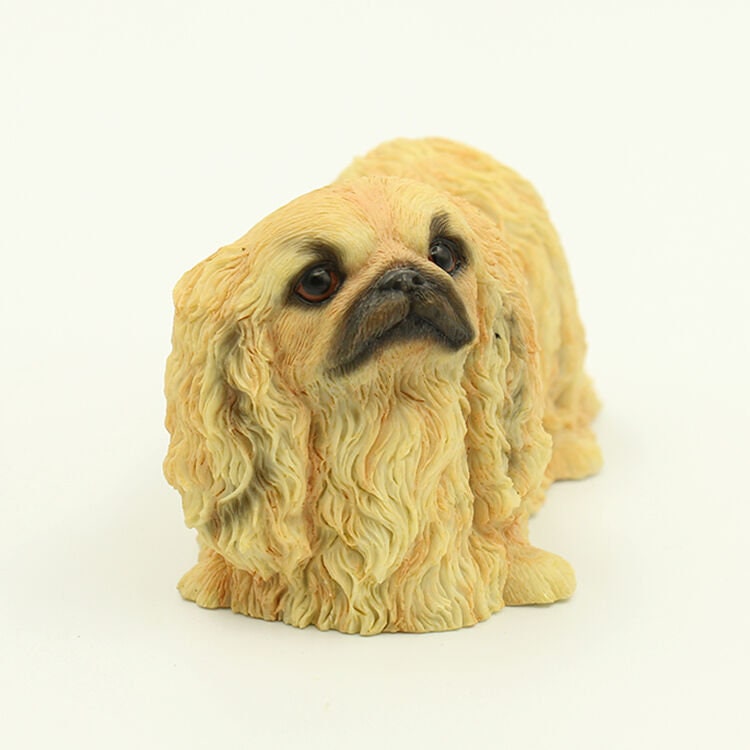 Solid Polyresin resin Pekingese Dog Figure Figurine