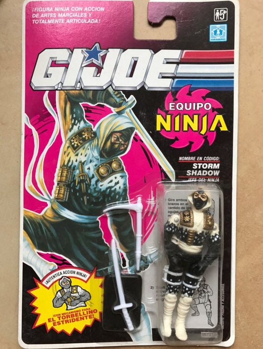 G.I.JOE Gijoe Equipo NINJA Storm Shadow 3.75 action figure Toy 1991 RARE