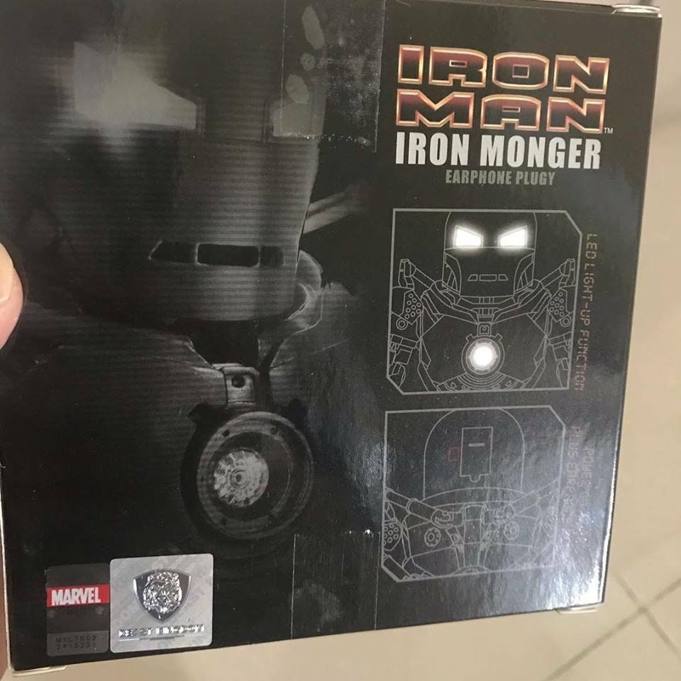 Marve IRONMAN IRON MONGER earphone plugy pvc figurine figure model