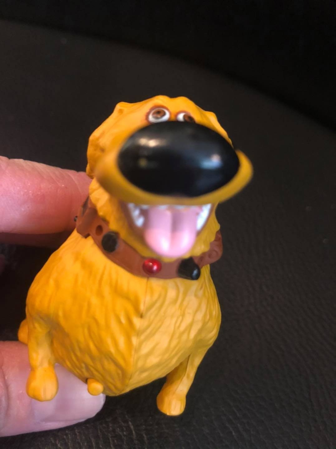 Hallmark Disney Pixar Legends UP Dug Dog PVC Figure Model Magic Ornament with Sound and Light