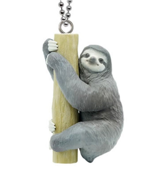 three-toed Sloth Mascot PVC mini figurine figure model keychain A