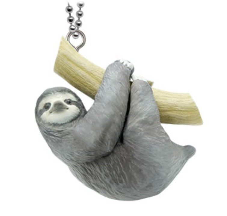 three-toed Sloth Mascot PVC mini figurine figure model keychain B